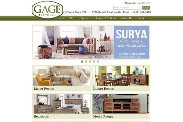 gagefurniture.com site used Blook