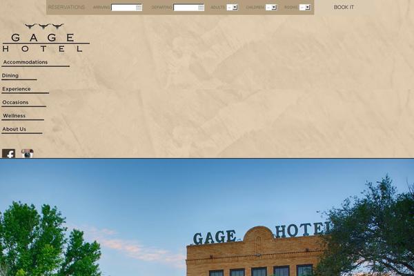 gagehotel.com site used Gage-hotel