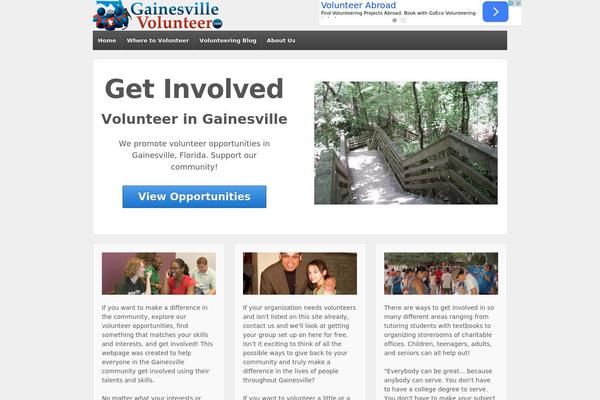 gainesvillevolunteer.com site used Responsive-childtheme-master