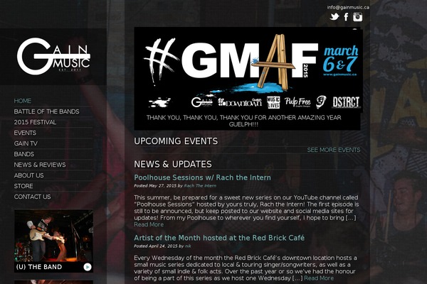 gainmusic.ca site used Gainmusic