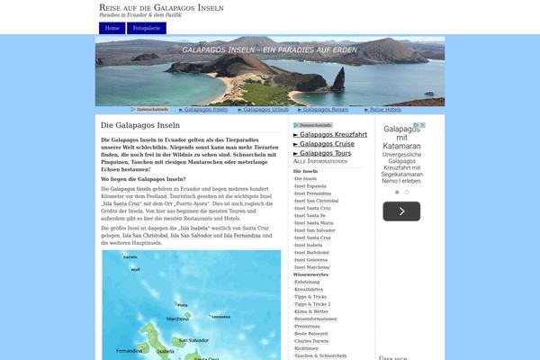 galapagos-inseln.net site used Galapagos-theme