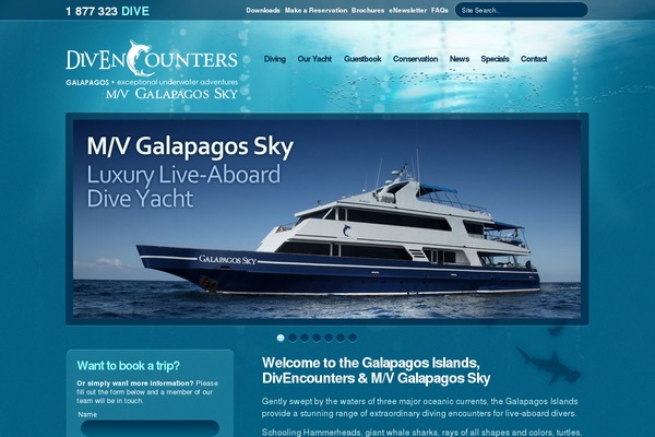 galapagossky.com site used Divencounters