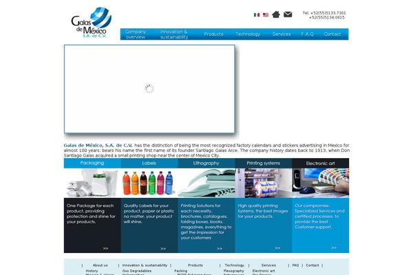 galas theme websites examples