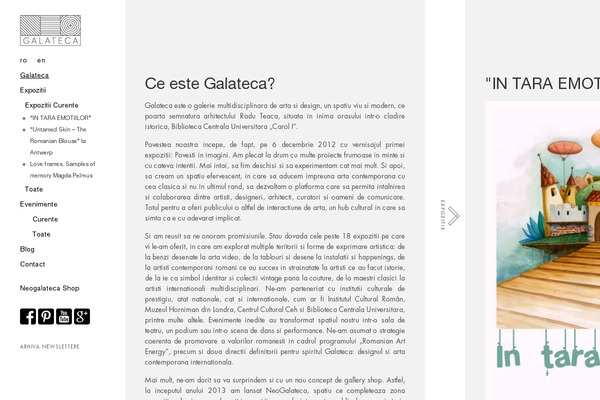 galateca.ro site used Galateca