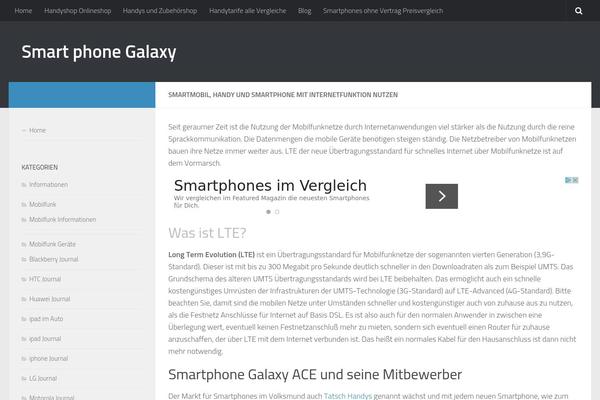 Hueman theme site design template sample