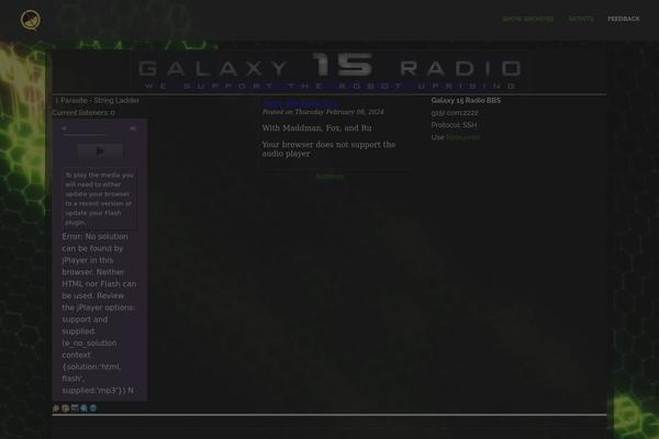 Site using Audio-link-player plugin