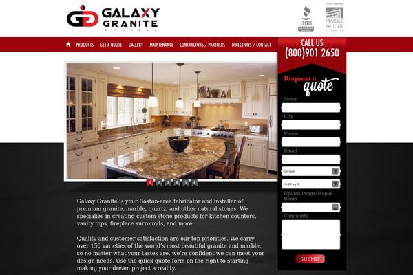 Galaxy theme site design template sample