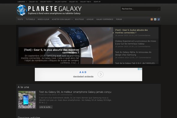 galaxys2.fr site used Arras-classical-gamer-1.0.1
