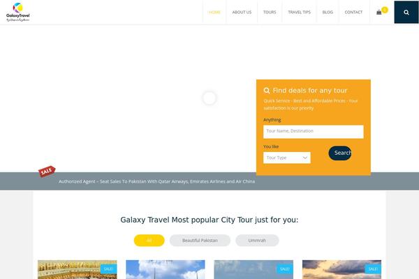 galaxytravel.ca site used Tourwp