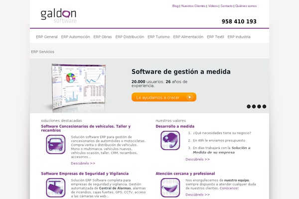 galdon.com site used Galdon