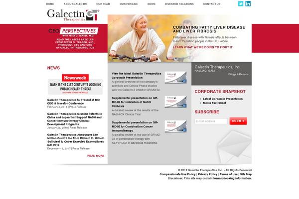 galectintherapeutics.com site used Galectin