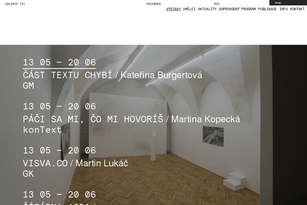 galerie-tic.cz site used Bkc