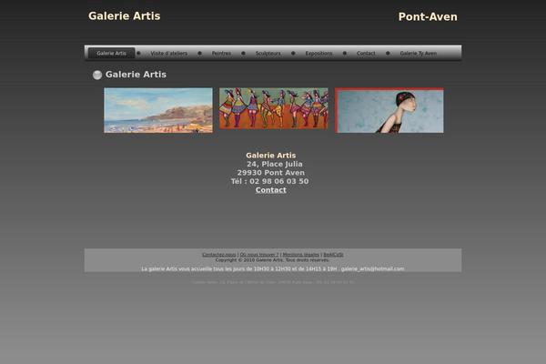 galerieartis.fr site used Galartis