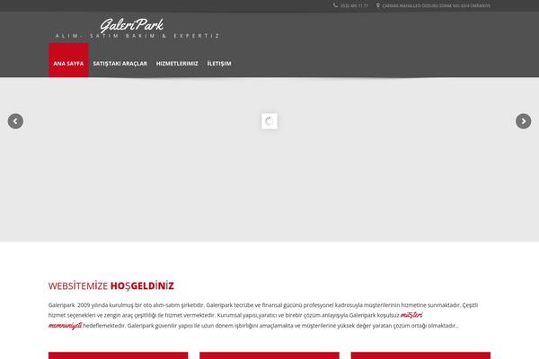 galeripark.com site used Automotive Car Dealership Business WordPress Theme