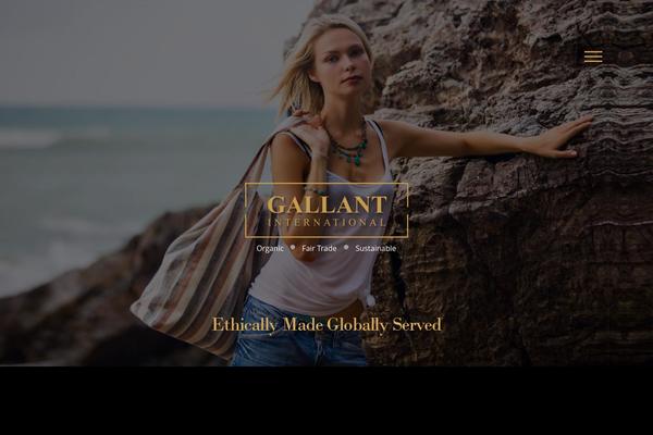 Gallant theme site design template sample