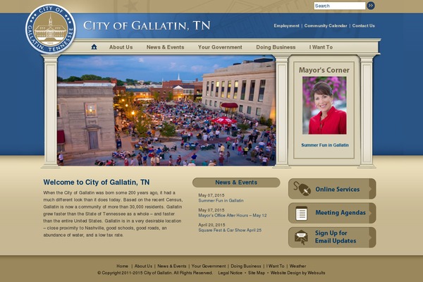 gallatin-tn.gov site used Gallatin-theme