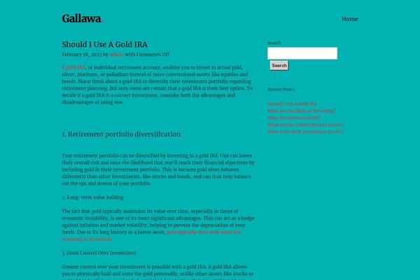 gallawa.com site used Deck