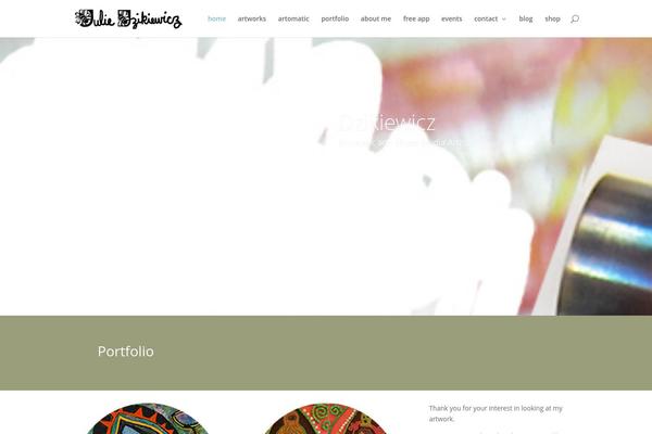 Divi theme site design template sample