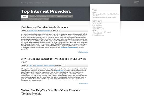WordPress website example screenshot