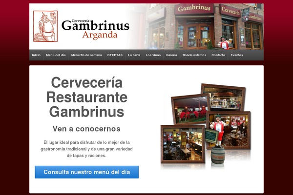 gambrinus-arganda.com site used Responsive