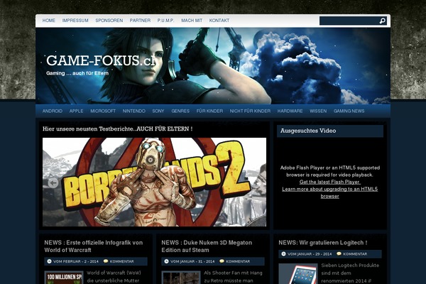 game-fokus.ch site used Gamefokusch