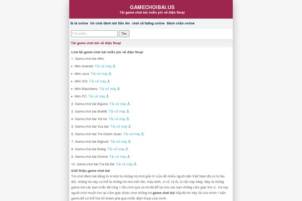 WordPress website example screenshot