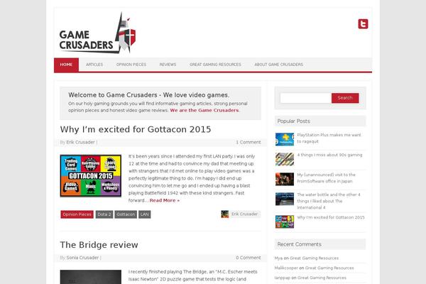 gamecrusaders.com site used Iconic One Pro