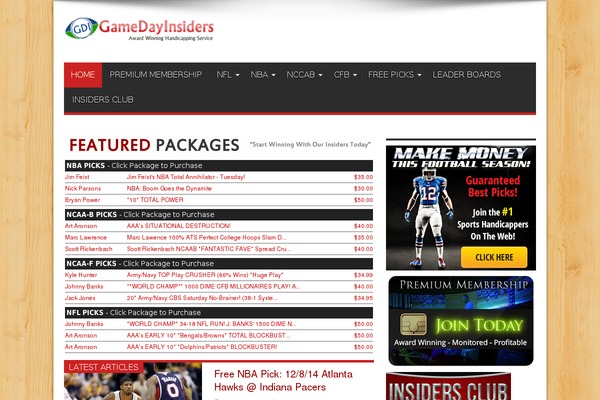 WordPress website example screenshot