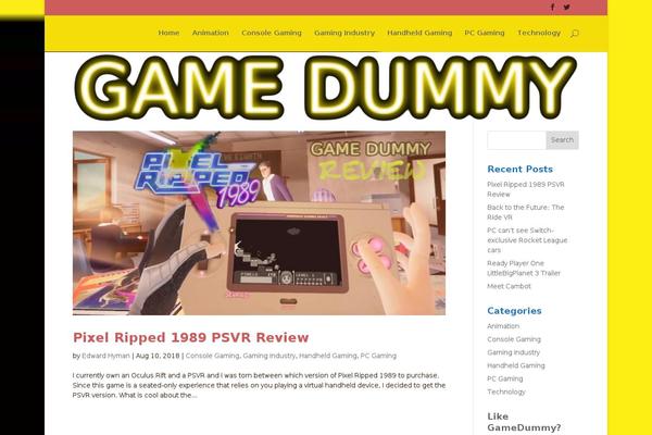 gamedummy.com site used Divi-child-03