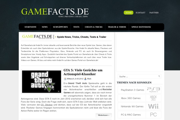 gamefacts.de site used Contrive