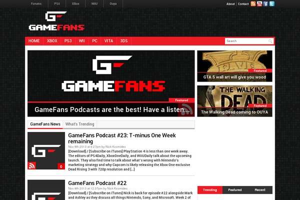 gamefans.com site used Gamefans_material