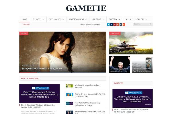 gamefie.com site used Gamefie
