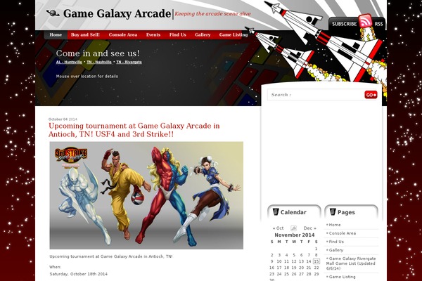 gamegalaxyarcade.com site used Ataricommand