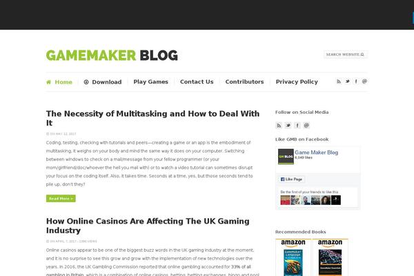 gamemakerblog.com site used Di Blog