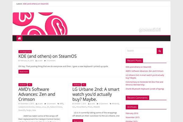 WordPress website example screenshot