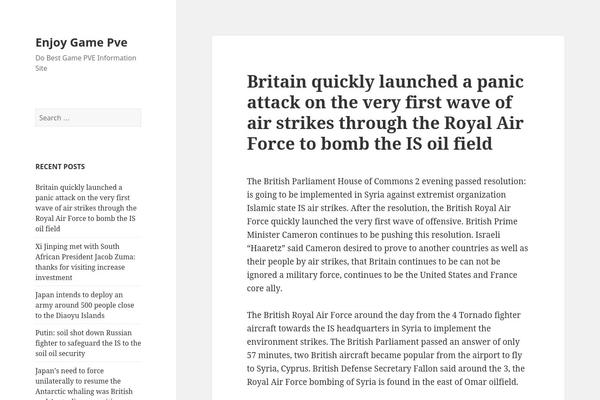 WordPress website example screenshot