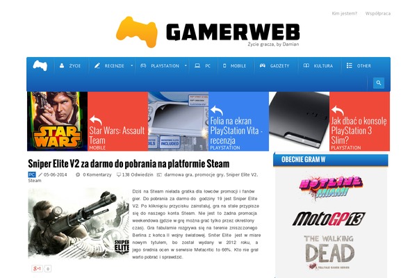 gamerweb.pl site used Gamerweb-new