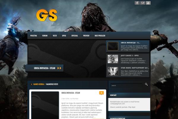 Gs theme site design template sample