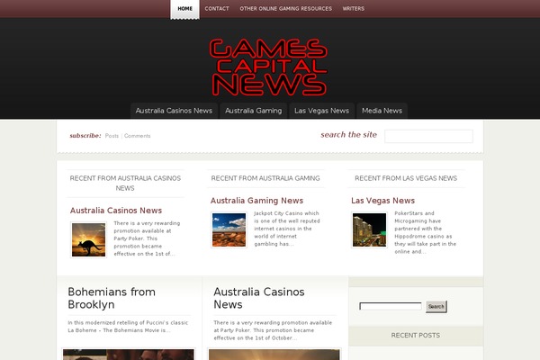 gamescapital.com site used eNews