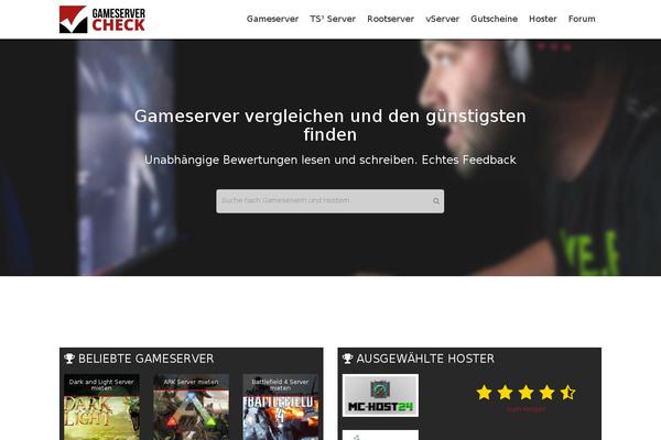 gameservercheck.de site used Gameservercheck