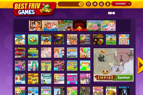 gamesfrivonline.com site used Kizi Theme
