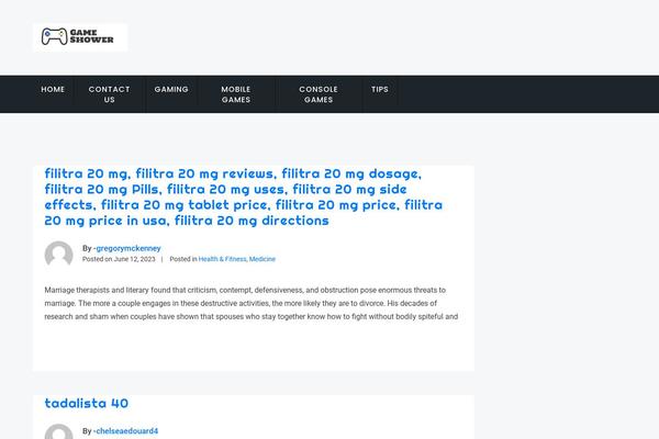 Inx Game theme site design template sample