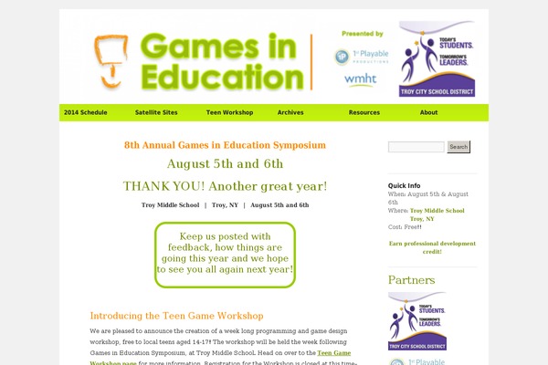 gamesineducation.org site used Gietwentyten