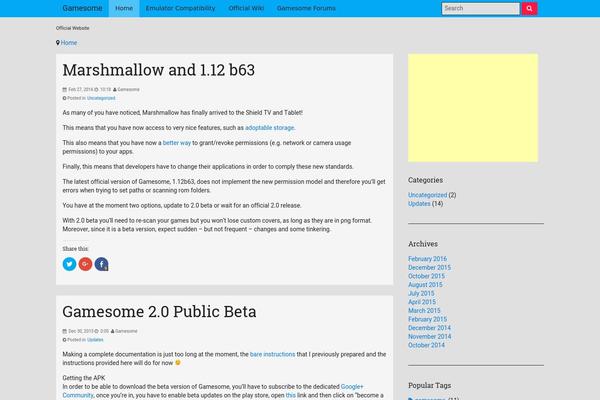 WordPress website example screenshot