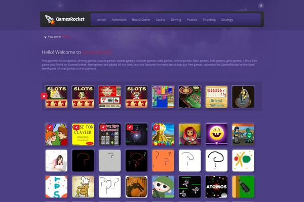 rocketgames theme websites examples