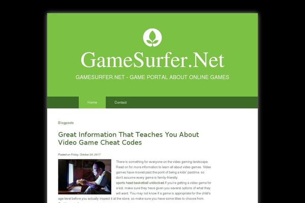 gamesurfer.net site used Really Simple Portfolio