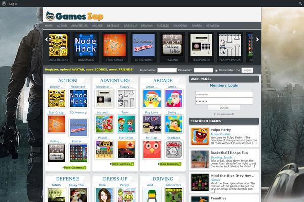 gameszap.com site used Games