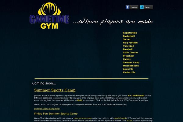 gametimegym.com site used Gtg-theme