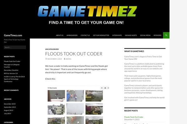 Twenty Fourteen theme site design template sample