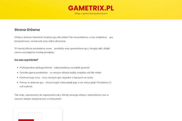 gametrix.pl site used Across